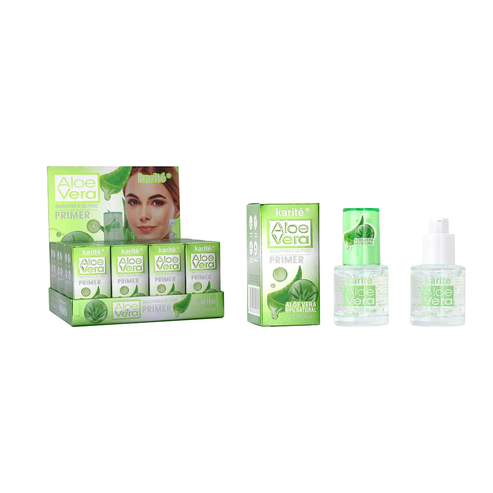 Karite 30ml Natural Aloe Vera Rose 24K Collagen Oil Free Face Primer Base  Custom Logo Private Label Moisturizing Makeup Primer
