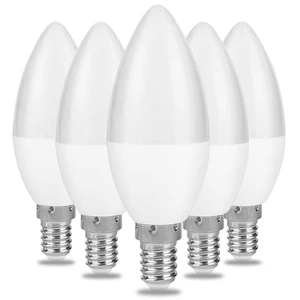 Vertak 6500K 5 Watt Luces Led C37 E14 Indoor Incandescent Light Bulb Lamp Lighting Led Bulb