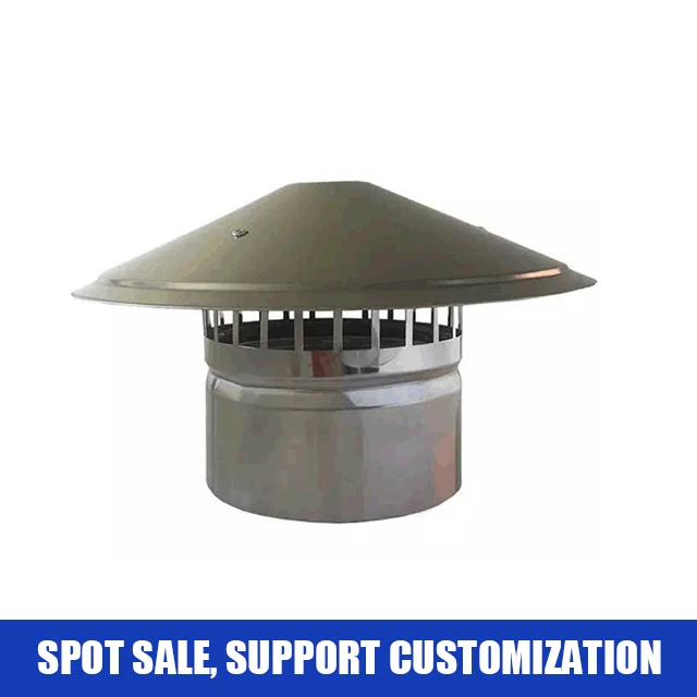 6 Inch Round 304 Stainless Steel Galvanized Chimney Cap Fireplace