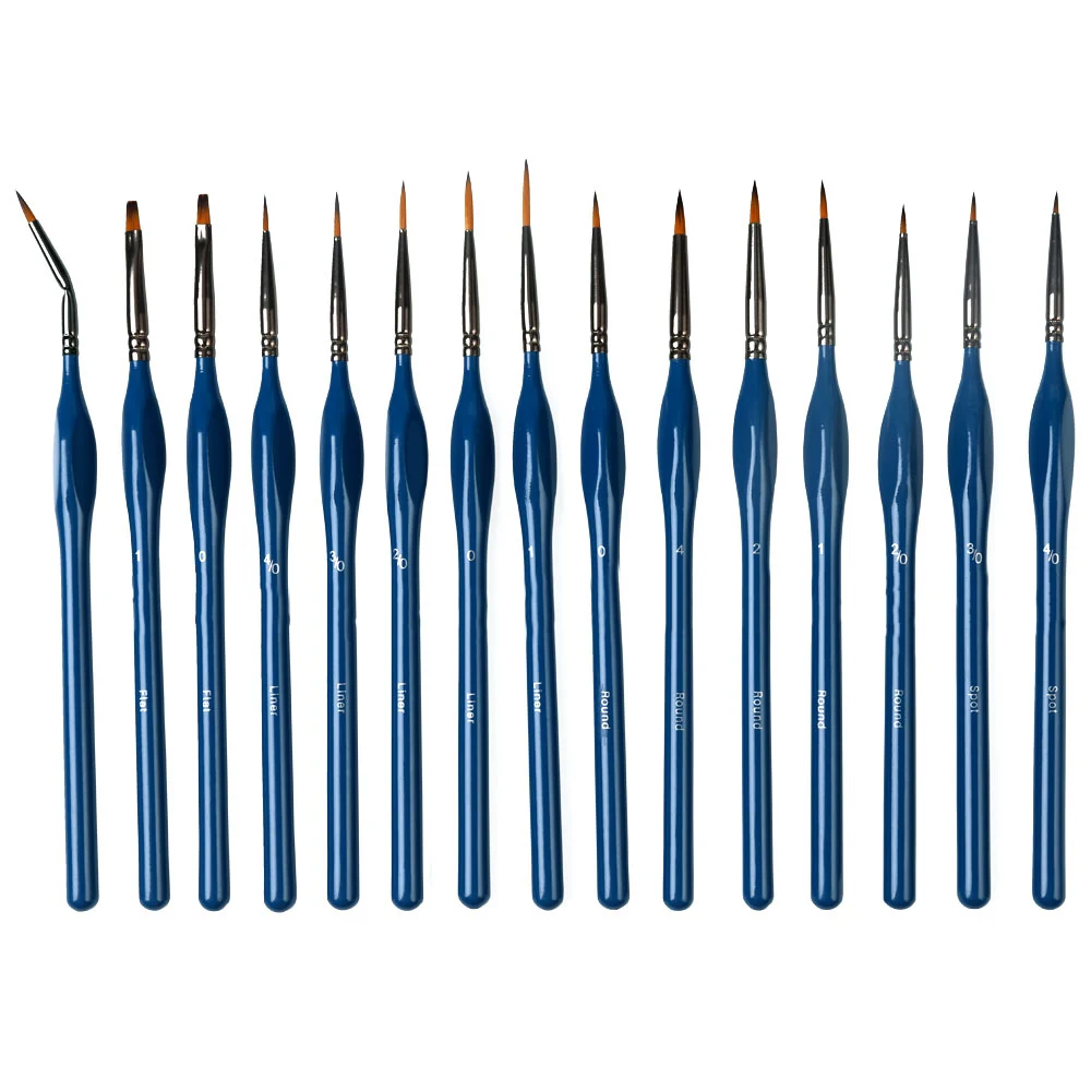 Artmate Detail Fineliner Brush Set 15pcs Art Paint Brushes,Painting