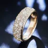 18K yellow gold lab diamond ring