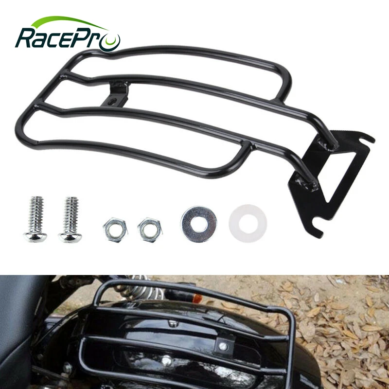 Motorcycle Black Luggage Rack For Harley Touring Road King Flhr Electra