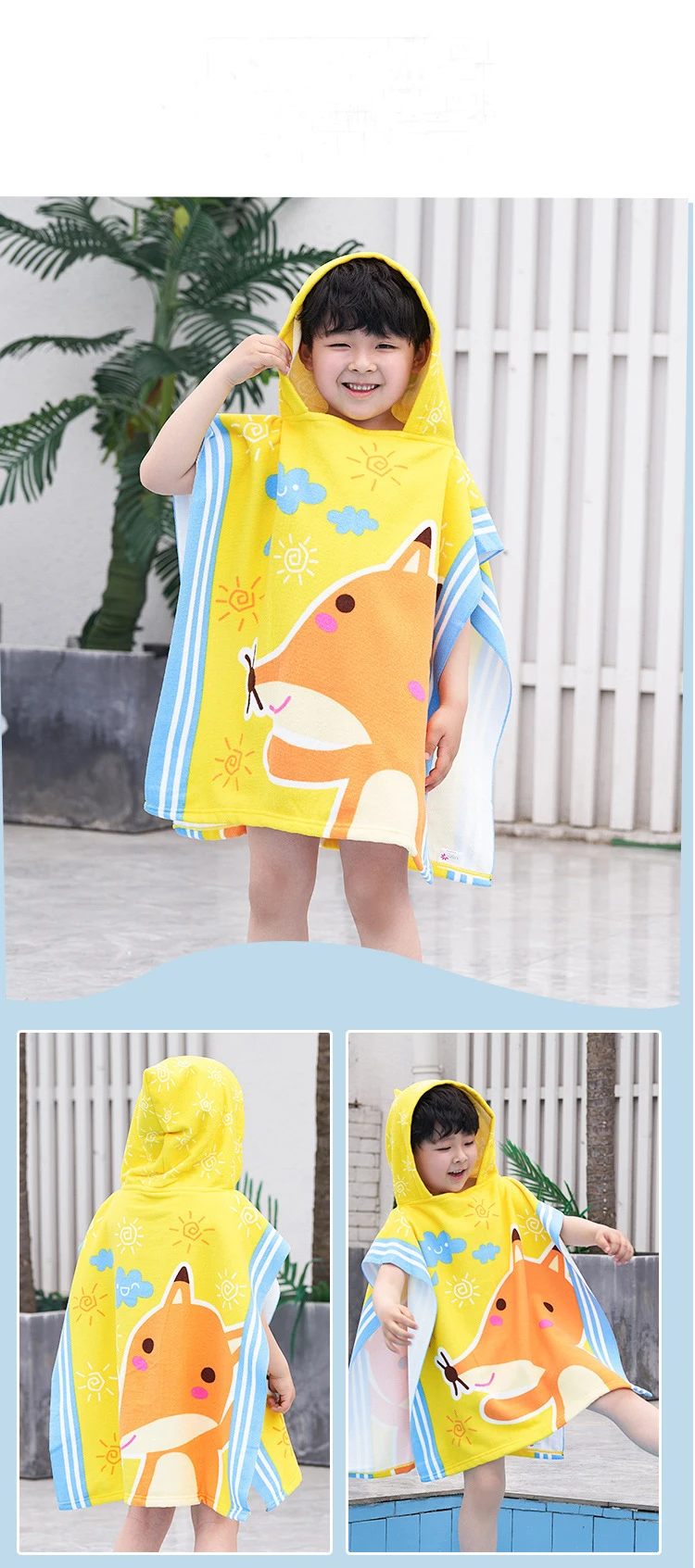 Factory Direct Sale Children's Bath Towel Cloak Children Hooded ...