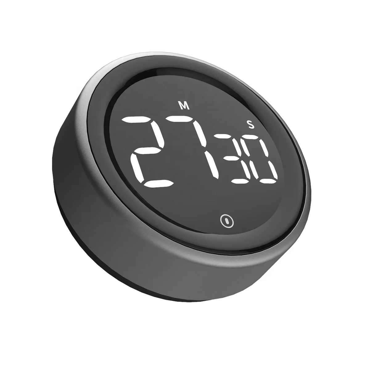 Circular LED Digital Knob Countdown Timer Swivel Adjustment Duration Kitchen Cooking Calculagraph