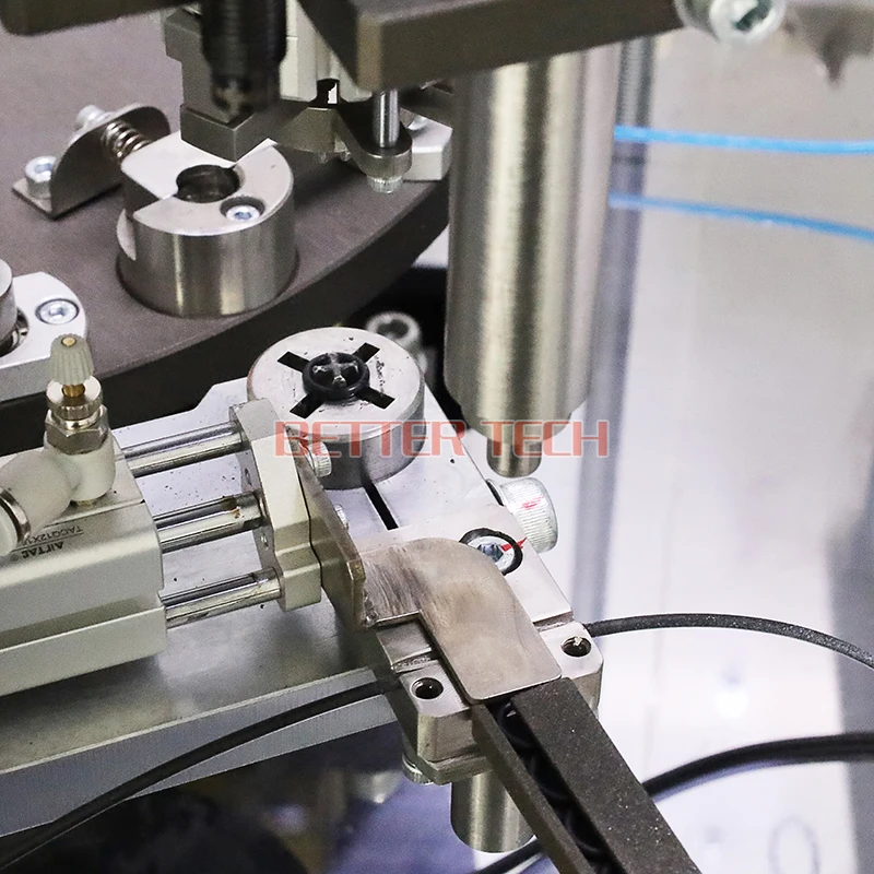 Automatic Lithium Ion Battery Assembly Machine Flaring & Cutting Ring Pre-assembly Machine Metal Machinery Assembly