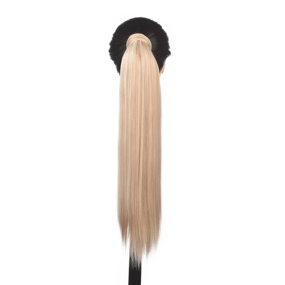 Недорогой длинный прямой конский хвост MYZYR, накладные волосы с зажимом, 23 дюйма, хвост, Курчавый, прямой, длинный цвет, в наличии
