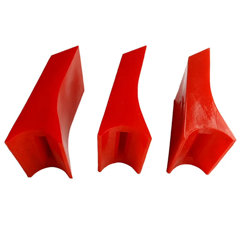 Customizable PU Polyurethane Conveyor Belt Cleaning Scraper Special-Shaped Buffer Block with Protective Cover