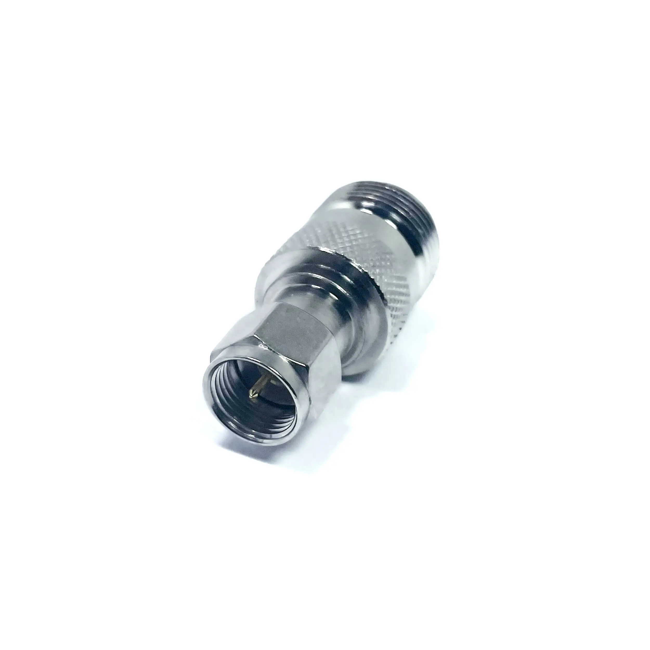 Manufacturer of full brass RF coaxial Adapter connector N female Jack Connector to F male Plug Connector supplier