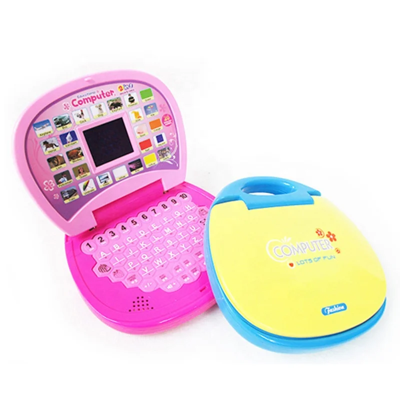 Preschool Learning Educational Chinese and  English Language Laptop Computer Children Intelligent Learning Machine with LED