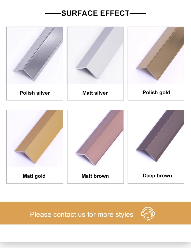 Modern L-Shape Aluminum Angle Guard Tile Trims Suppliers' Wall Corner ...
