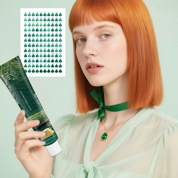 Alibaba Recommend No Ammonia HealthyLeaves Hair Soft High - Quality Smooth and Colored Hair Coloring Cream