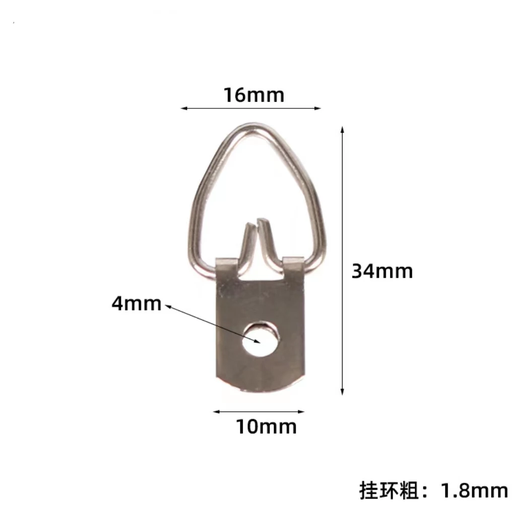 D-Ring Screws for Hanging Clock Paintings Artwork Frame Hook Photo Picture Hanger Hook