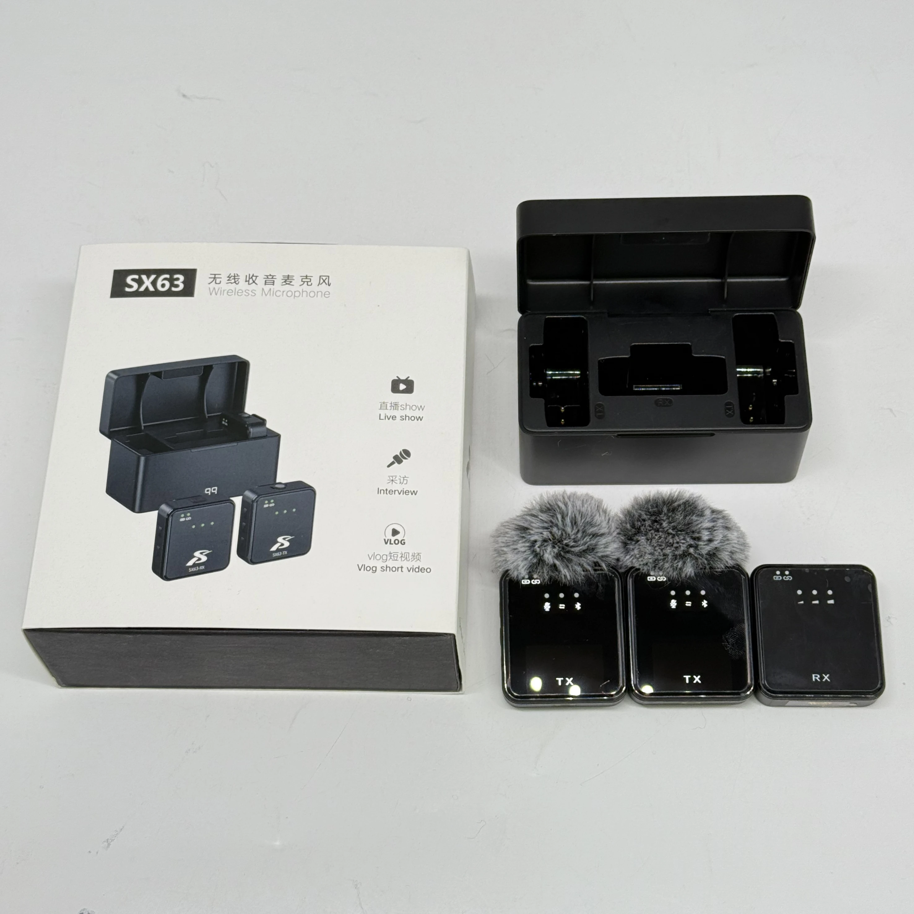値下げ‼️B-3 Wireless System　美品 SX63 Wireless Lavalier Mic for iPhone - Portable Noise Cancelling