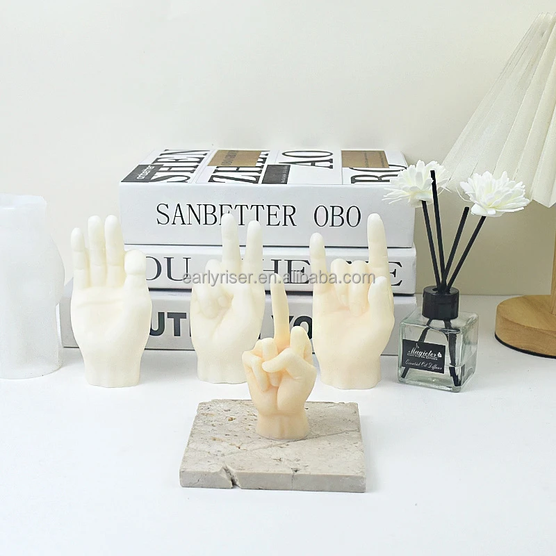 Stampo In Silicone Per Candela 3D Mani In Preghiera - Stampo Per Gesso, Sapone, Argilla E Resina - Resistente Al Caldo E Freddo (-40 A +230°C) E Antiaderente - 3