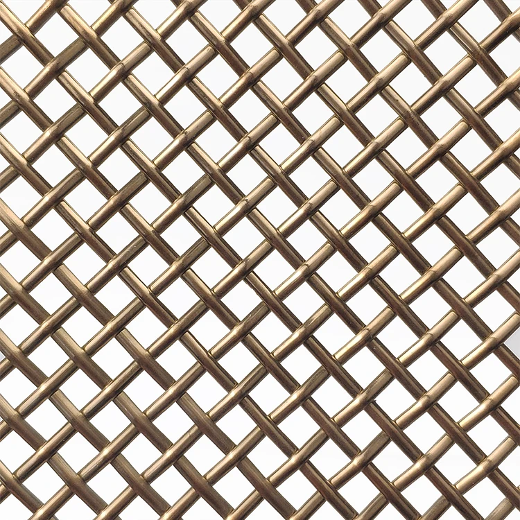 Rose Gold Color Customized Decorative Wire Mesh for Cabinets