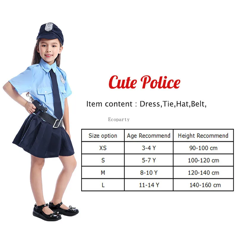 Toddler Cutie Cop Costume Dress