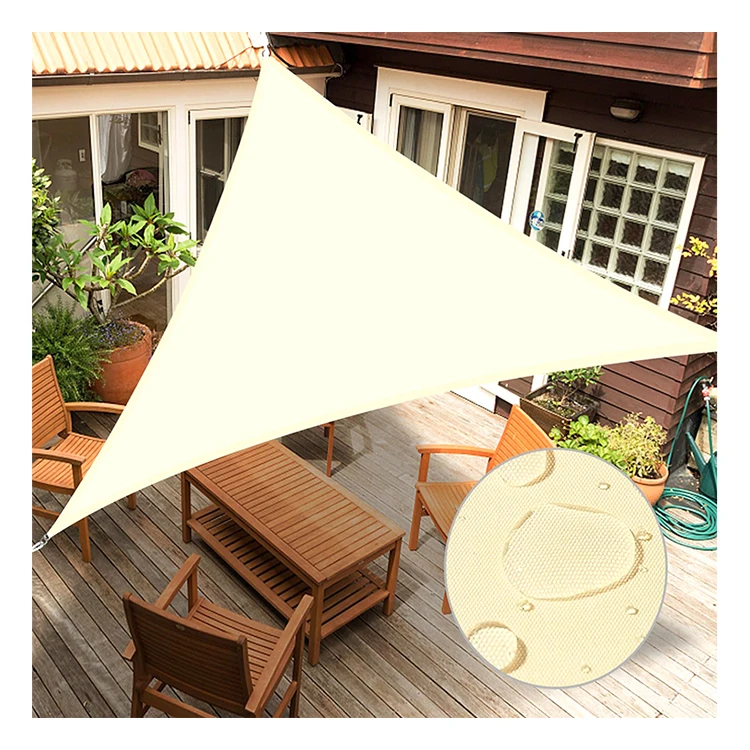 Garten-Terrassen-Polyester-Sonnenschutznetz Dubai Sonnensegel Wasserdichtes  Dreieck-Sonnensegel fr Auto Carport 3x3x3m