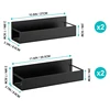 Black - 4pcs in one set