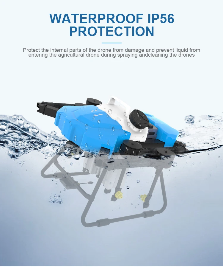 Yuanmu GF-10 10L Agriculture Drone, WATERPROOF IP56 PROTECTION Protect the internal parts of the drone from damage