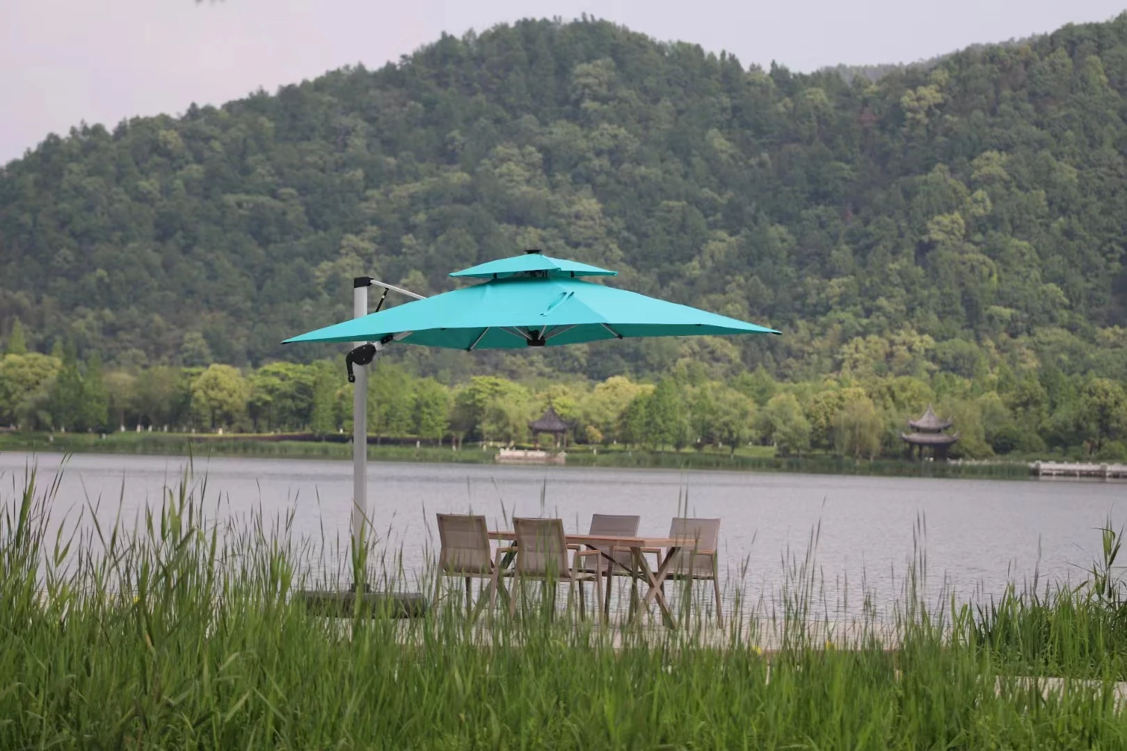 Accept Customization High Quality Outdoor Poolside Custom Umbrella Garden Balcony Patio Umbrellas