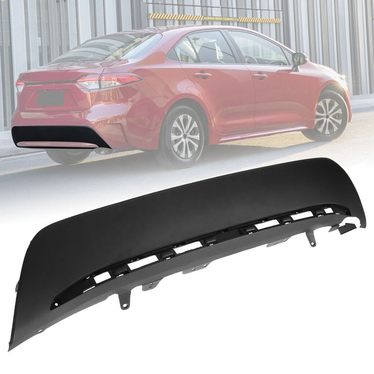 Saivis usa version Car Moulding Cover Black Rear Lower Bumpers For Toyota Corolla LE XLE 2020 2021