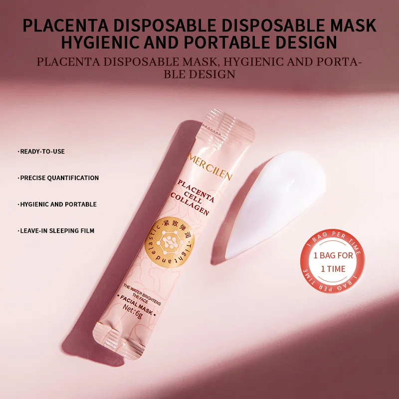 パック・フェイスマスク MERCILEN ANTI-WRINKLE SLEEPING MASK 60g Mercilen anti-wrinkle sleeping masks x 20 with hyaluronic acid