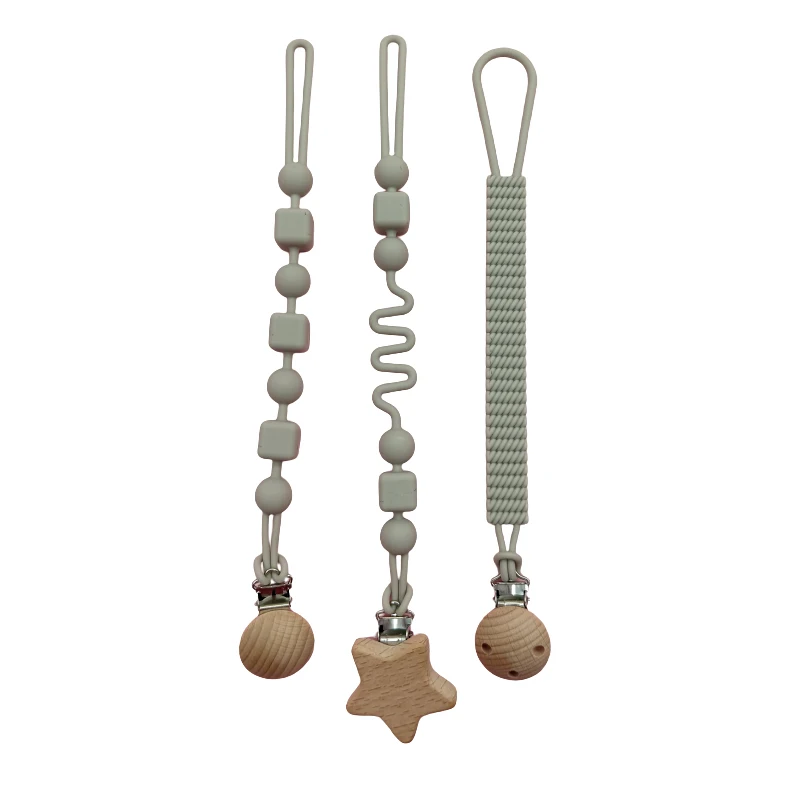 Custom Baby Pacifier Clip Bpa Free Pacifier Holder Clip Chain