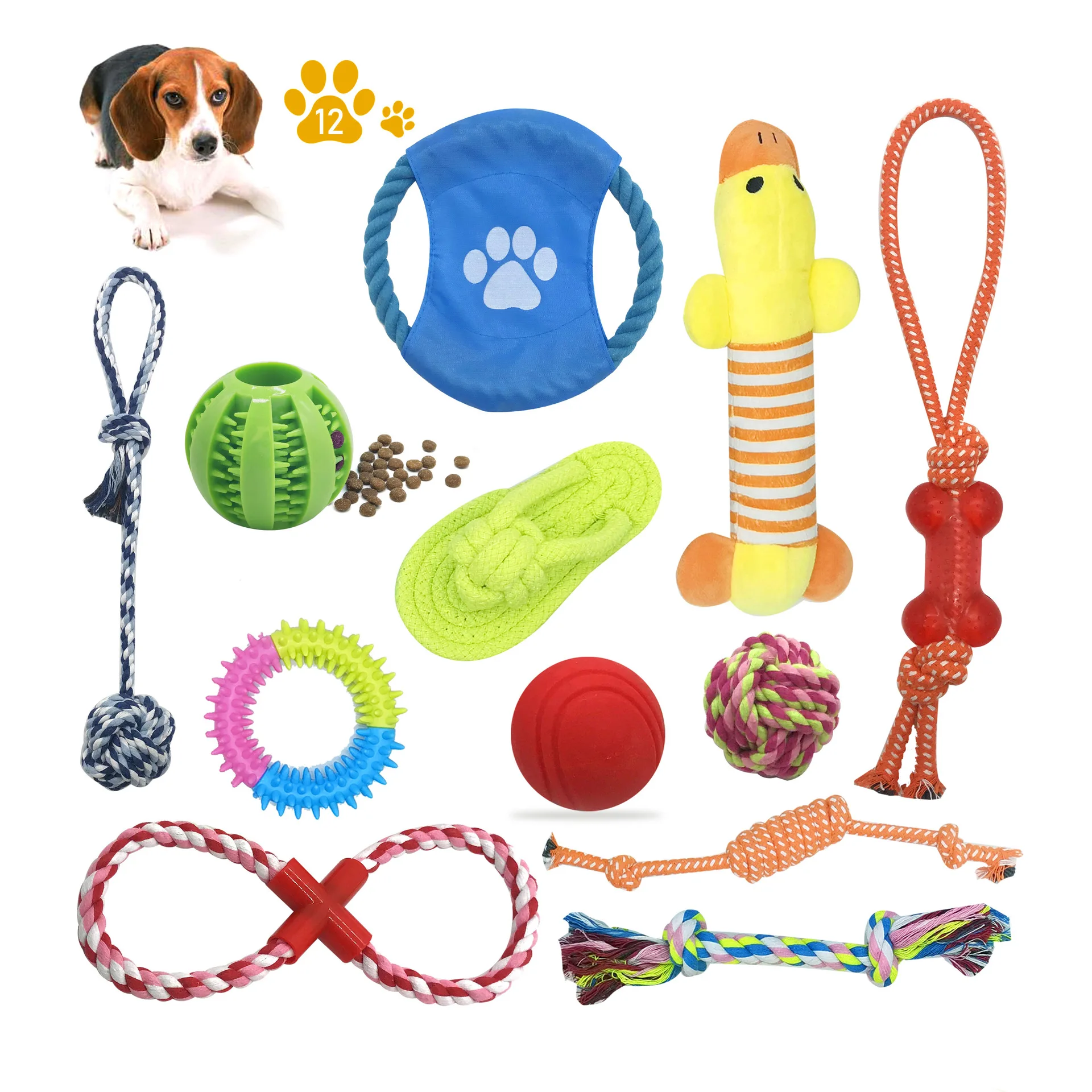 Popular Selling Dog Rope Teeth Cleaning Toys Set Pack Dog Chewing Toy Sets manufacture