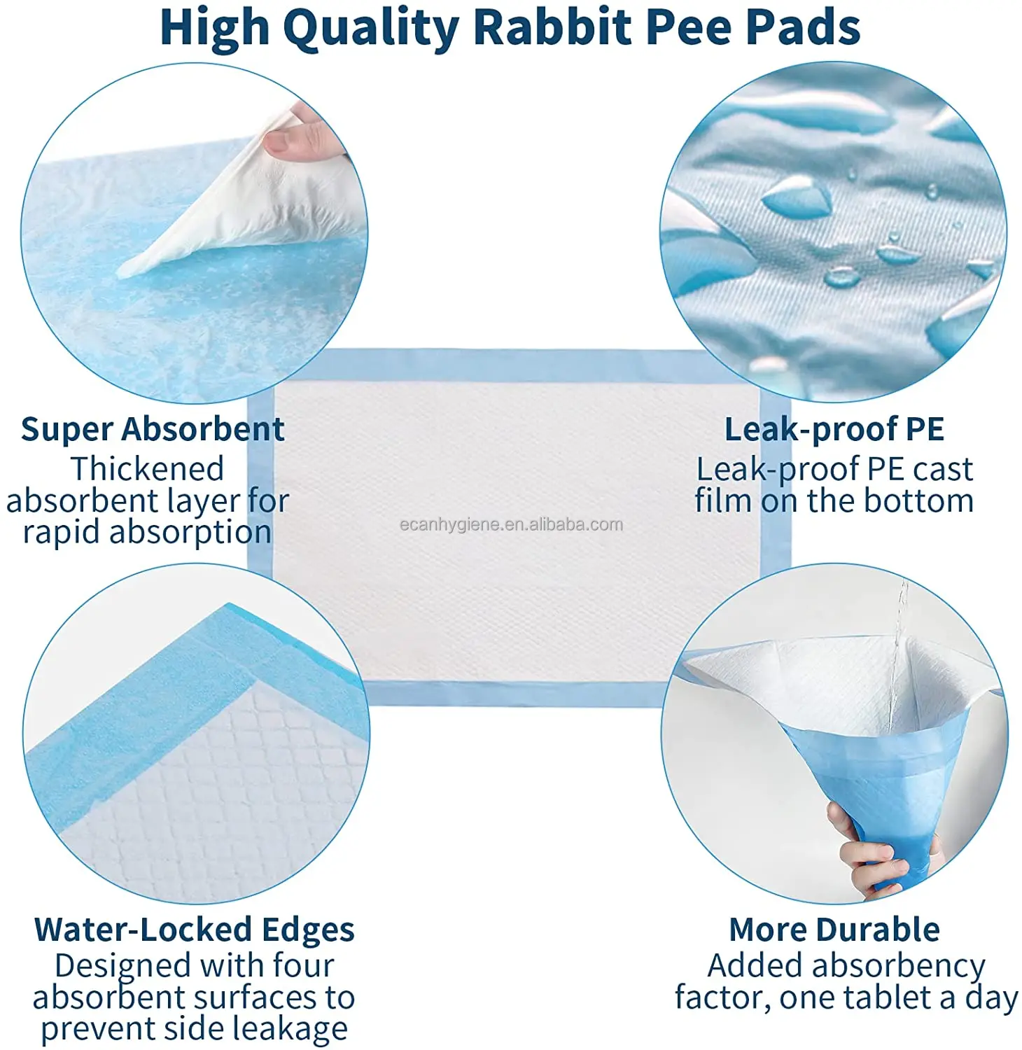 Free Sample 6 Layer Leak Proof Dog Puppy Pee Pads X Large Pet Training ...