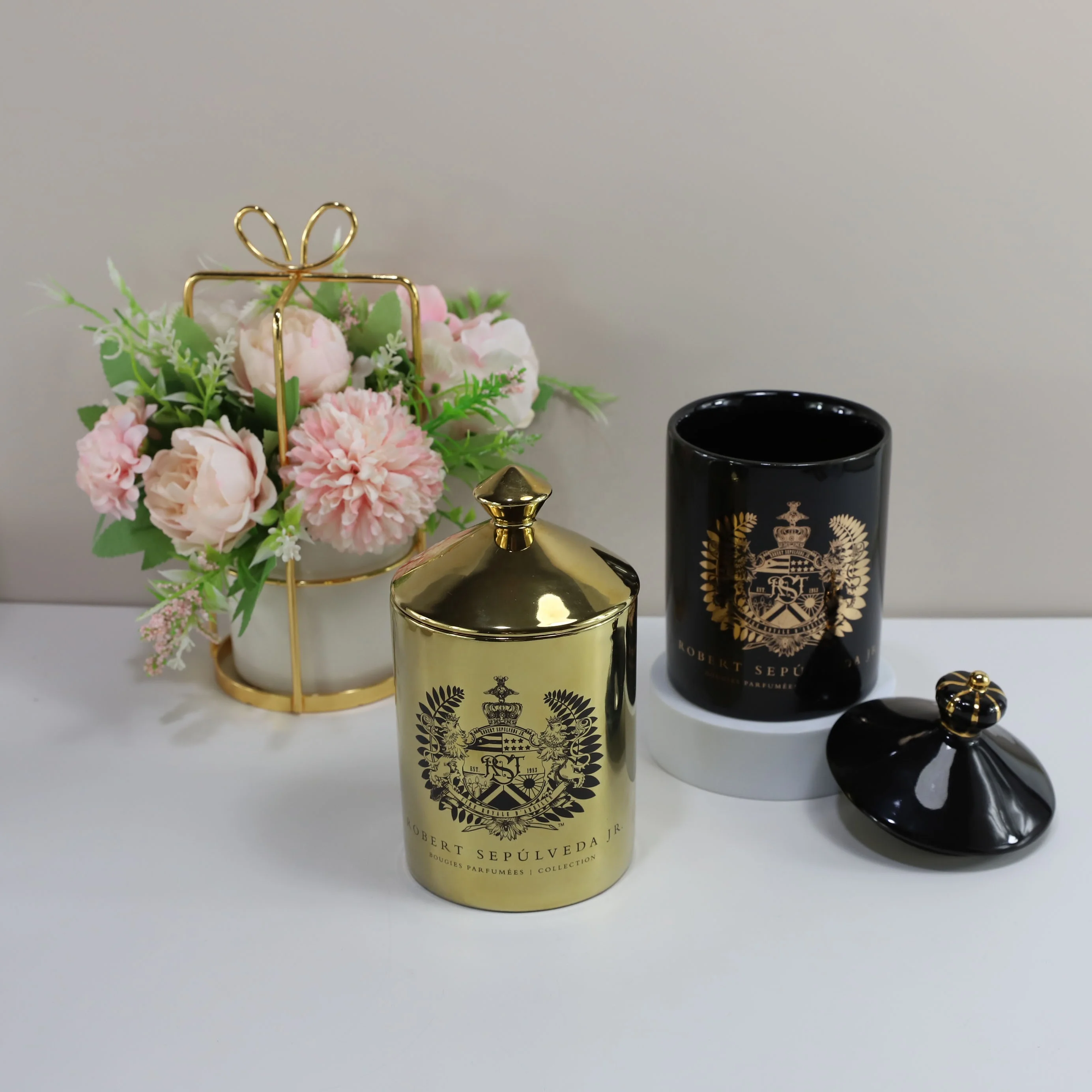 Synwish Luxury Scented Decorative Candles In Jar Romantic Smokeless Soy