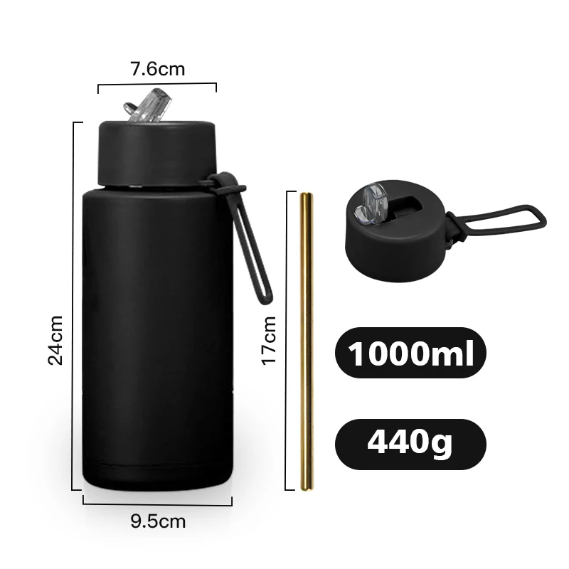 Custom Bpa Free Eco Friendly 32oz 1000ml Vacuum Flask Reusable Double ...