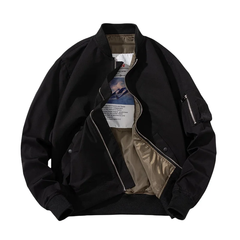 High Quality Mn's Bombr Jackt Fashionabl Wintr Varsity Styl with Embroidry Windproof Nylon Shll plus men_voghion.com