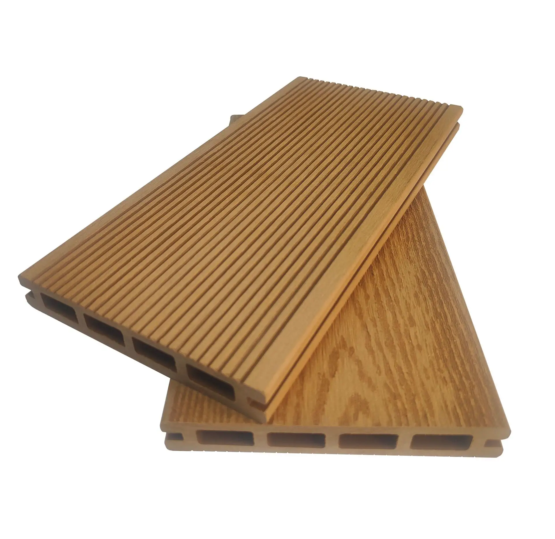 High Quality Anti UV Wpc Hollow Decking Board Exterior Slip Resistant Waterproof Wood Plastic Composite  Wooden Flooring