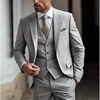 Gray suit vest and dress pants