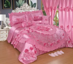 10Piece Bridal Bedding Set Luxury Wedding Gift Complete Bed Linen Ensemble for Newlyweds Home Decor King Size