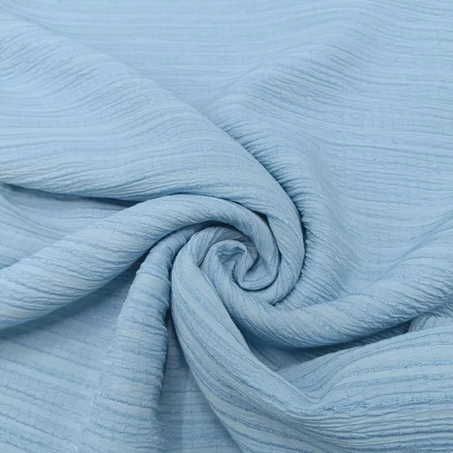 2023 hot sale  polyester cotton sea wave crepe fabric muslim dress fabric
