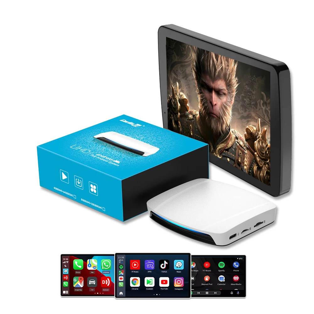 Fast Shipping Custom Carlinkit Android 13 8G 128gb Ai Box