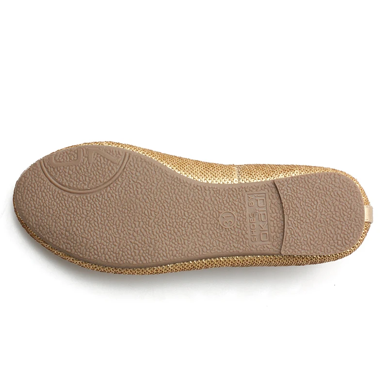 Туфли балерины на плоской подошве для девочек, повседневные, из ПУ кожи, с золотыми блестками, с пряжкой, для улицы, вечеринок