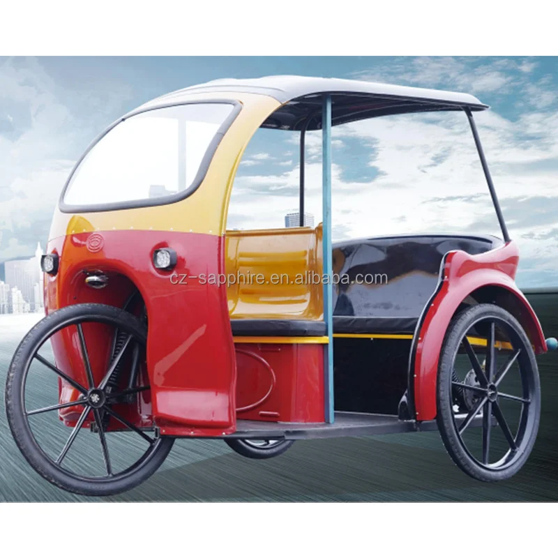 Made in China Customized Commercial Tricycles Rear Disc Brake Tuk Tuk E-rickshaw Electric 3 Wheel Electric Bike for Passenger