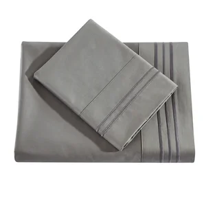 Customized Accept Plain Color 100%Cotton Sheet Set Queen King Size Sheet Set Cotton Fitted & Flat Sheets for Hotel Living Room