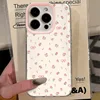 Funda floral rosa de pantalla completa [Estuche Espacial Transparente]