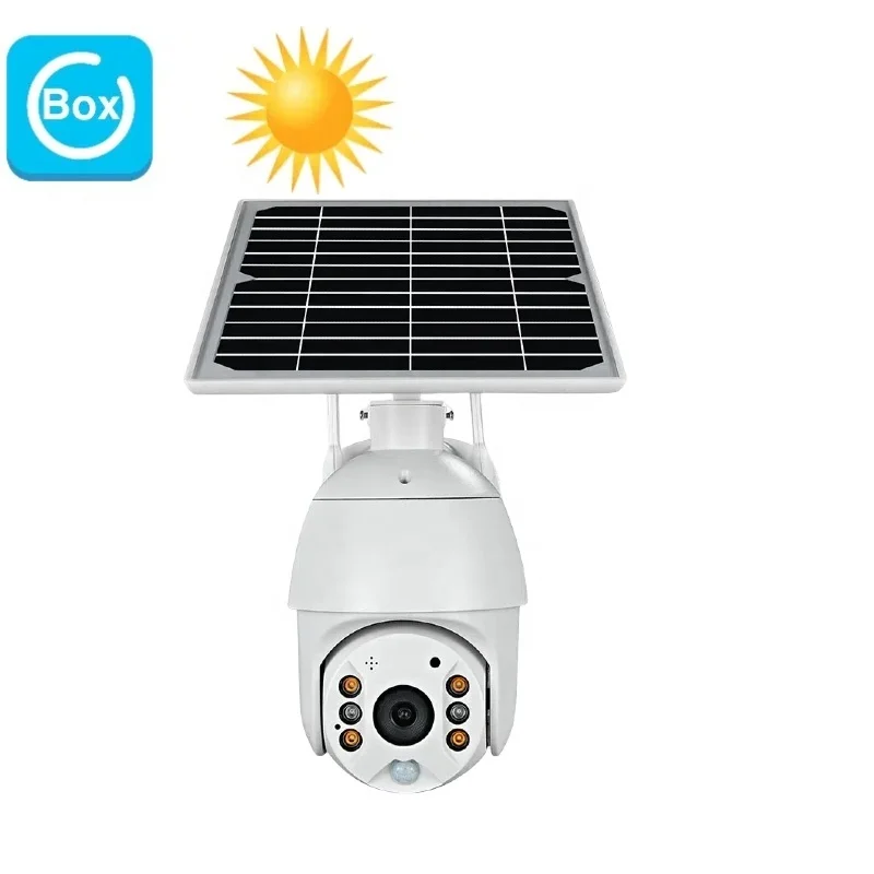 S10 Solar CCTV Camera WIFI PTZ with Night Vision 4G Color & PIR Human Motion Detection SIM Card Included