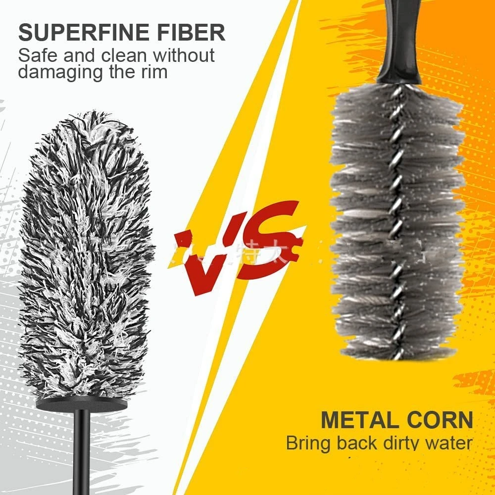 Korean Microfiber Wheel Brush - Efficient Car Care Detailing