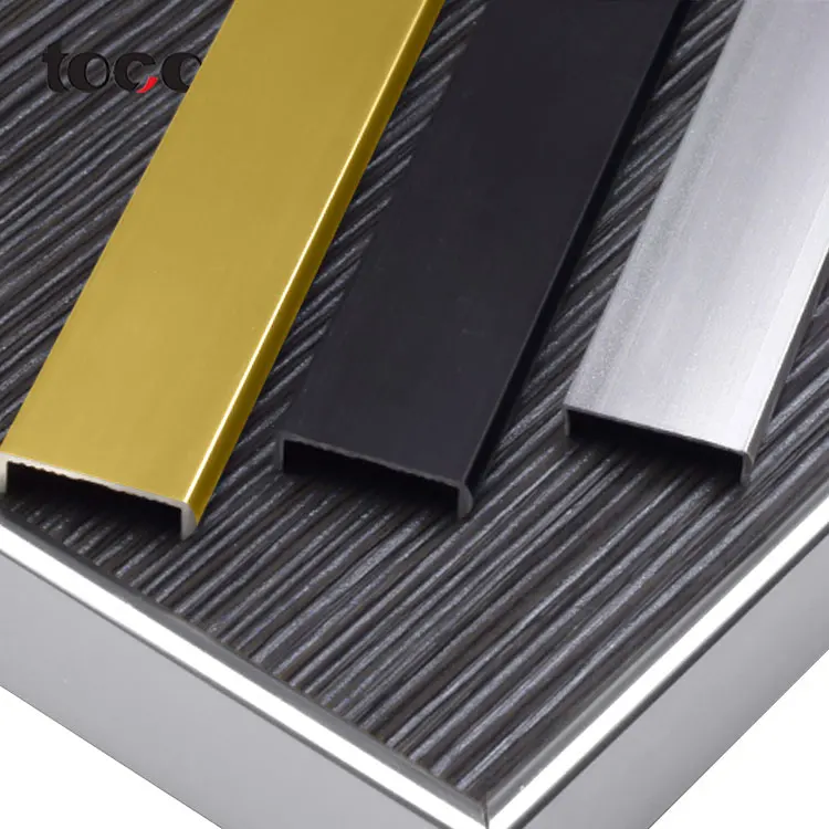 TOCO Molding 10mm Profile Protection Aluminum Banding Shape U Channel Plastic Edge Trim