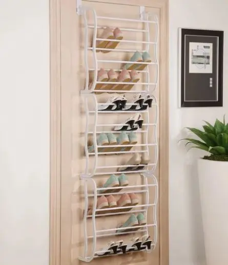 Металлическая полка-органайзер для обуви украшения