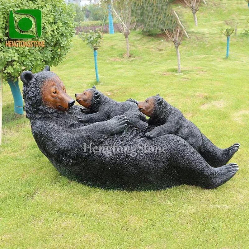 Modern Art Animal Cartoon Sculptures Fiberglass Life Size Bear Mannequin -  Buy Modern Art Animal Cartoon Sculptures Fiberglass Life Size Bear  Mannequin Product on