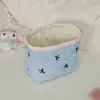 Blue embroidery