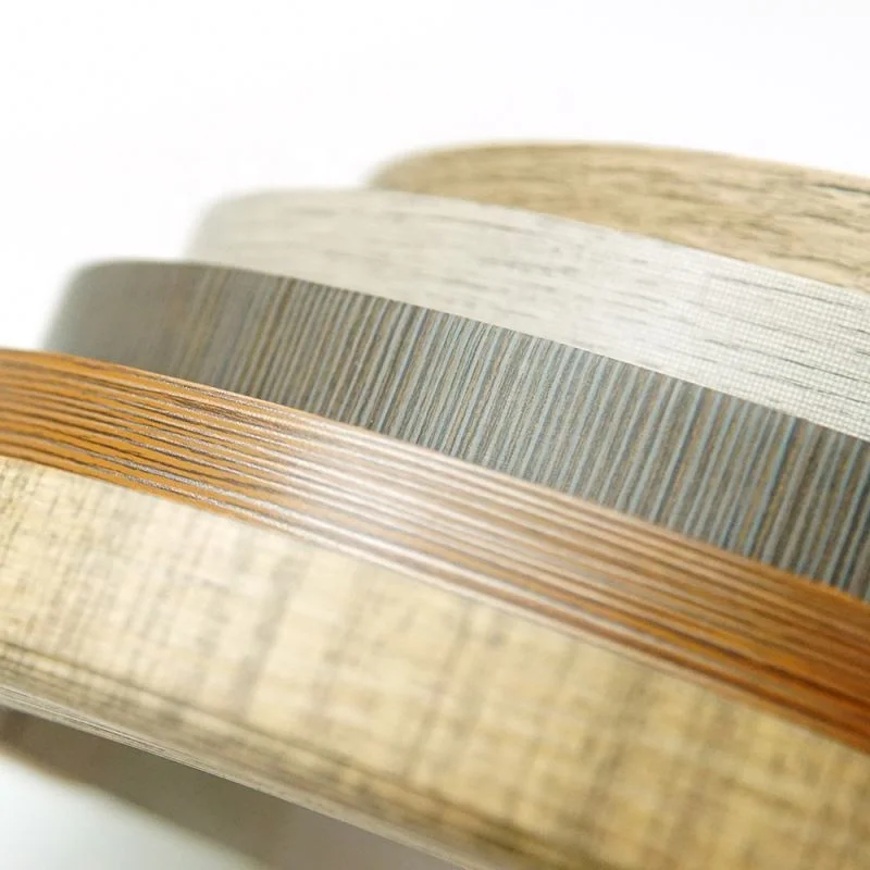 PVC Rubber Countertop Cabinet Edge Banding Tape Plastic Edging Strip for Laminate Flooring ROSH Melamine ABS Metal Acryl