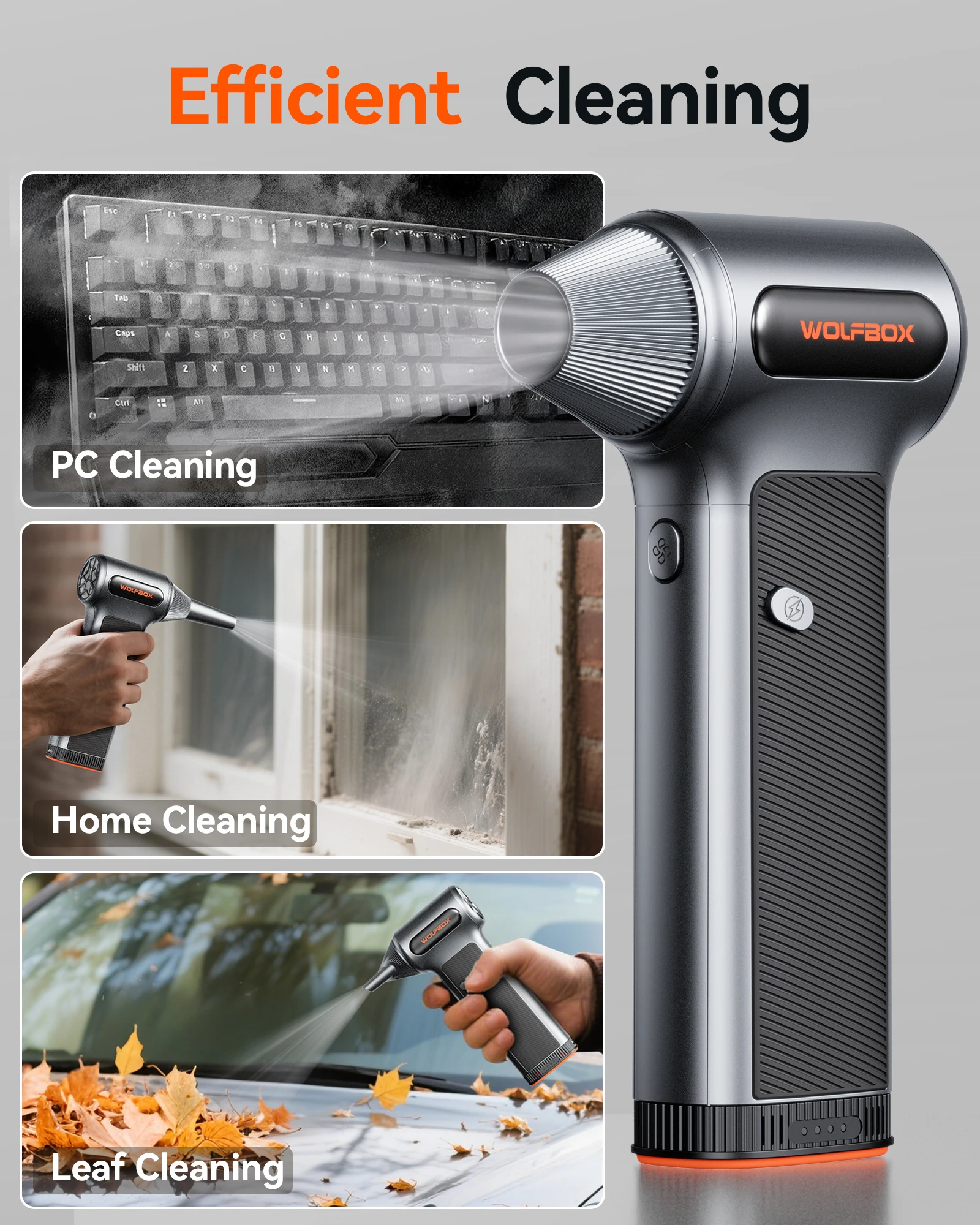 WOLFBOX MF50 COLLETTORE POLVERE ARIA SUPER POWER, MINI - Foto 3