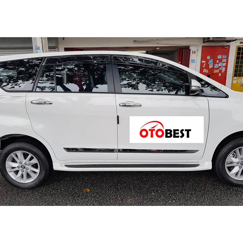 ABS CHROME SIDE DOOR MOULDING DOOR TRIM DOOR GARNISH for TOYOTA INNOVA 2016 ACCESSORIES